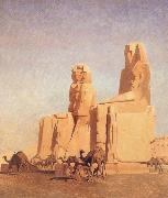 Jean Leon Gerome The Colossi of Thebes Memnon and Sesostris painting